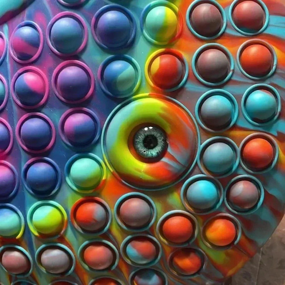 Push bubble pop tote hand bag silicone - Picture 2 of 5